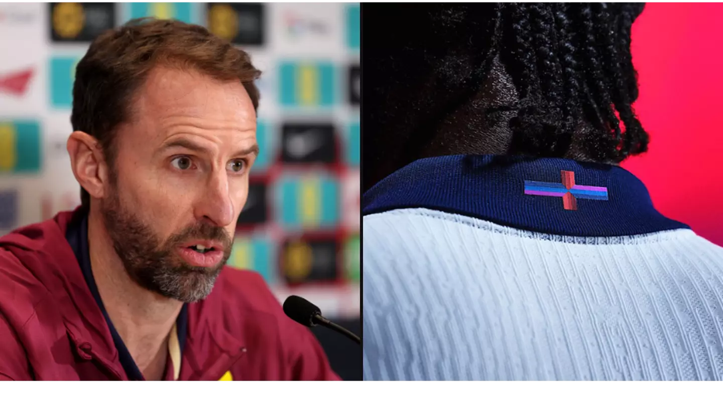 Gareth Southgate responds following fan outrage over decision to change flag on England shirt
