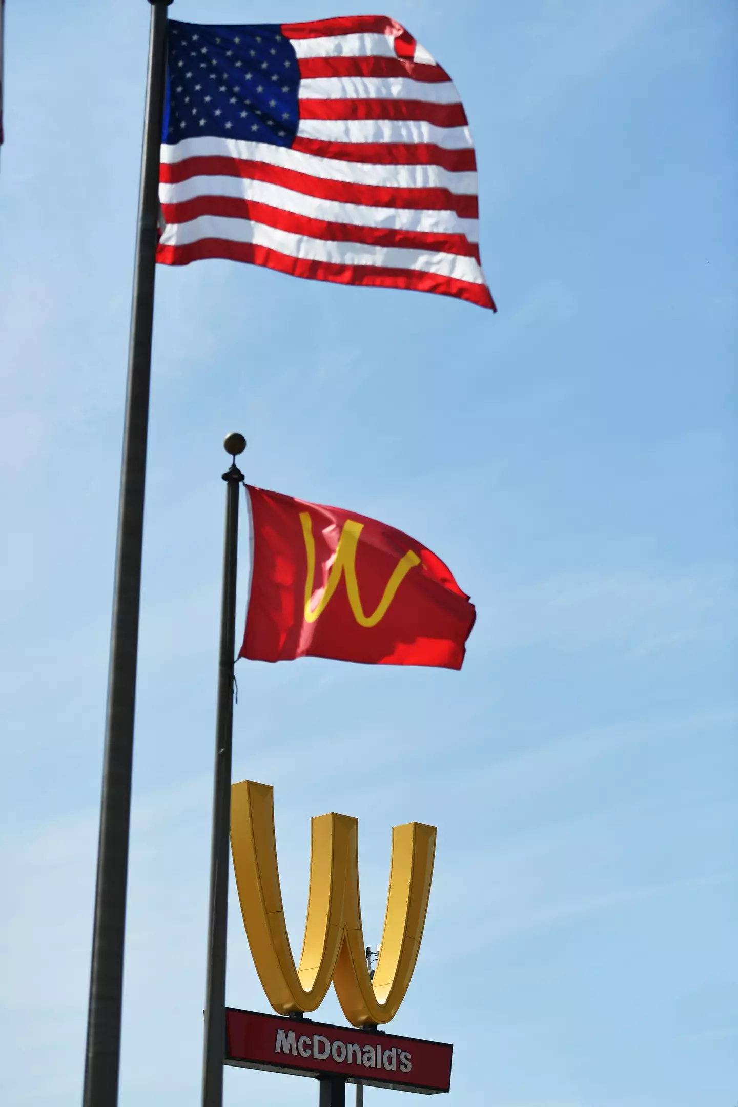 The golden arches were flipped upside down to make a statement.