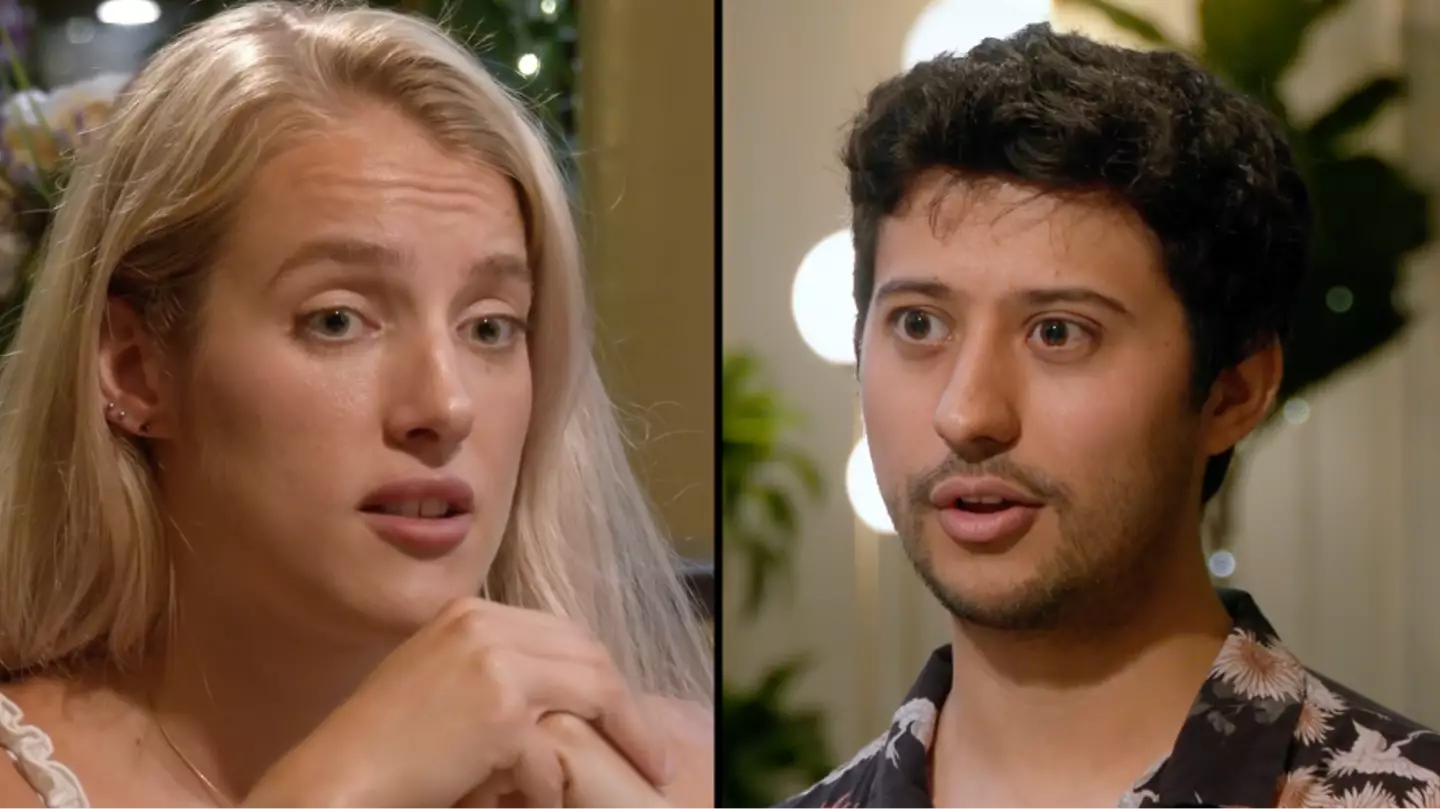 Bloke has awkward reaction when first date reveals what she does for money