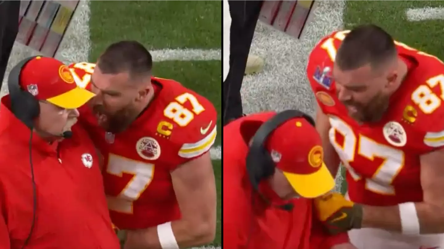 Travis Kelce called out for 'inappropriate behaviour' after appearing to push coach during Super Bowl