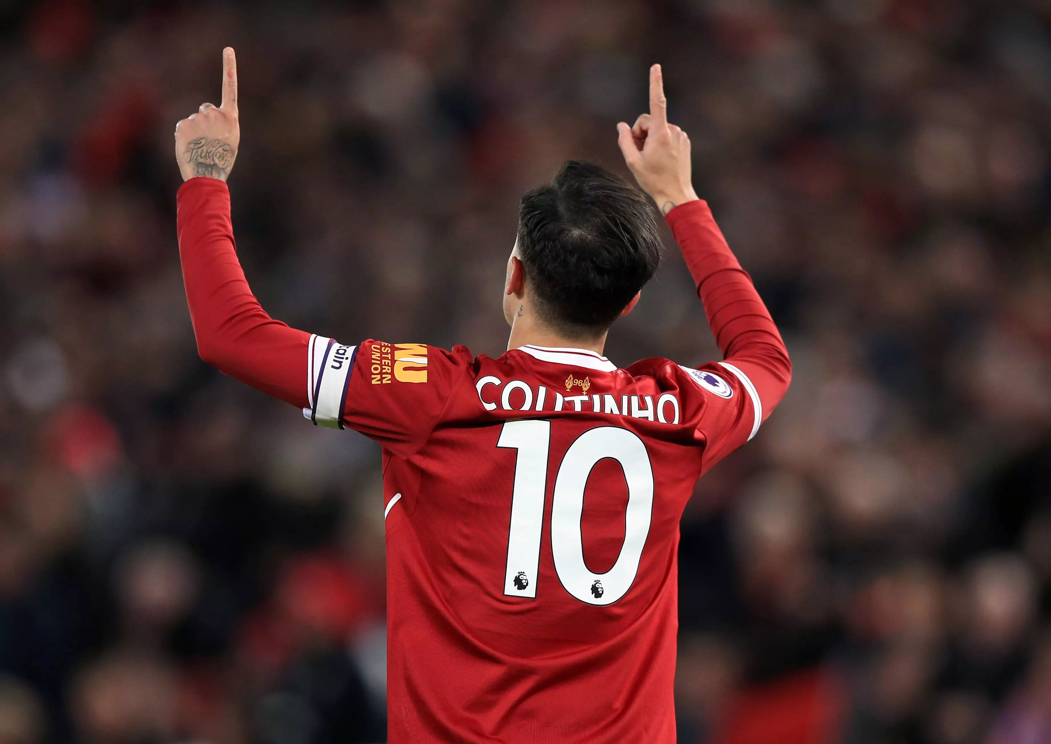 Coutinho has continued to play well this season despite wanting to leave. Image: PA Images.