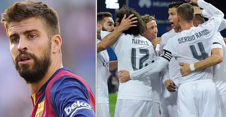 Real Madrid Player Hilariously Trolls Gerard Pique On Twitter Following Barcelona Defeat