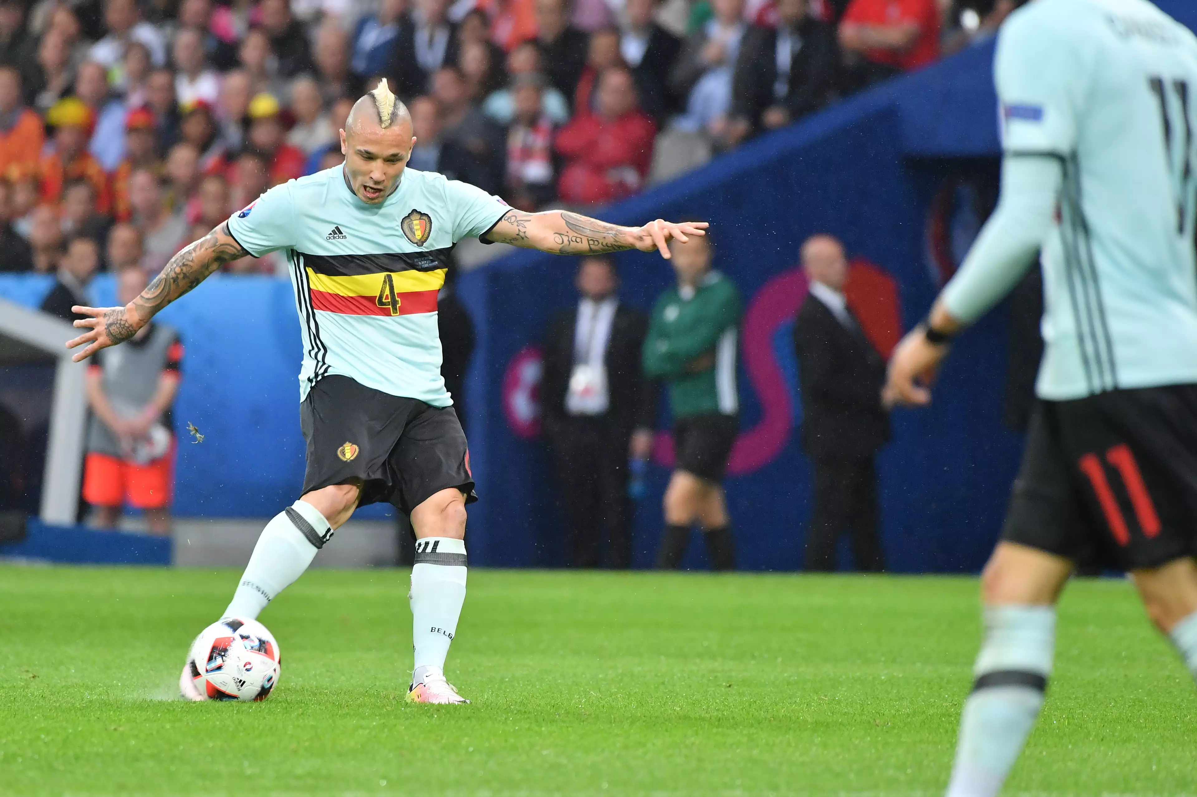 Despite his qualities and his popularity, Nainggolan has been dropped from the Belgium squad by manager Roberto Martinez. Images: PA