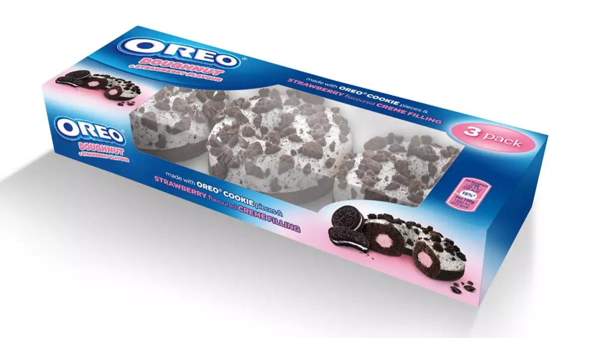 Oreo Has Launched A Strawberry Cream-Filled Doughnut And OMG