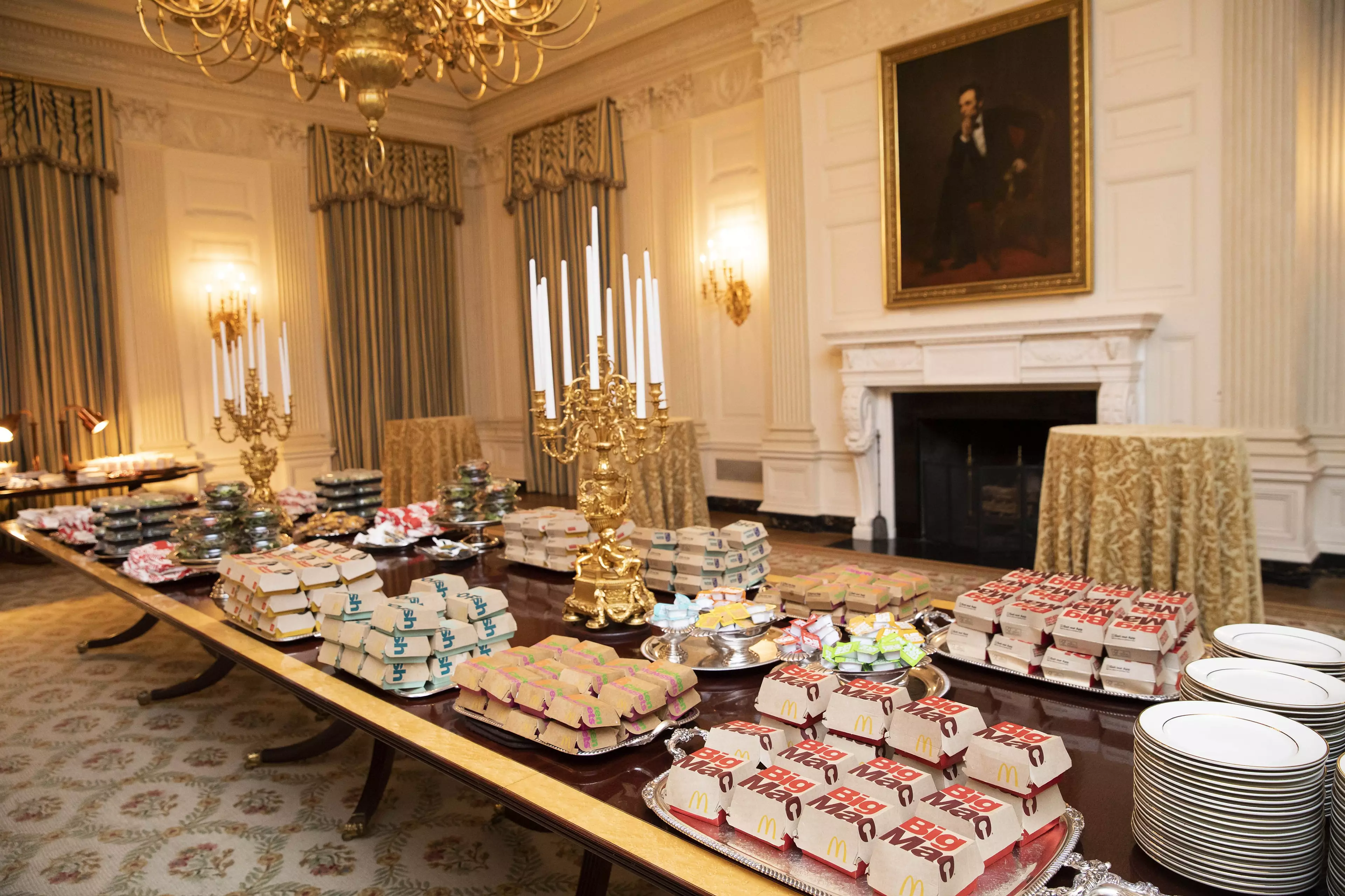 A banquet of Maccies in the White House.
