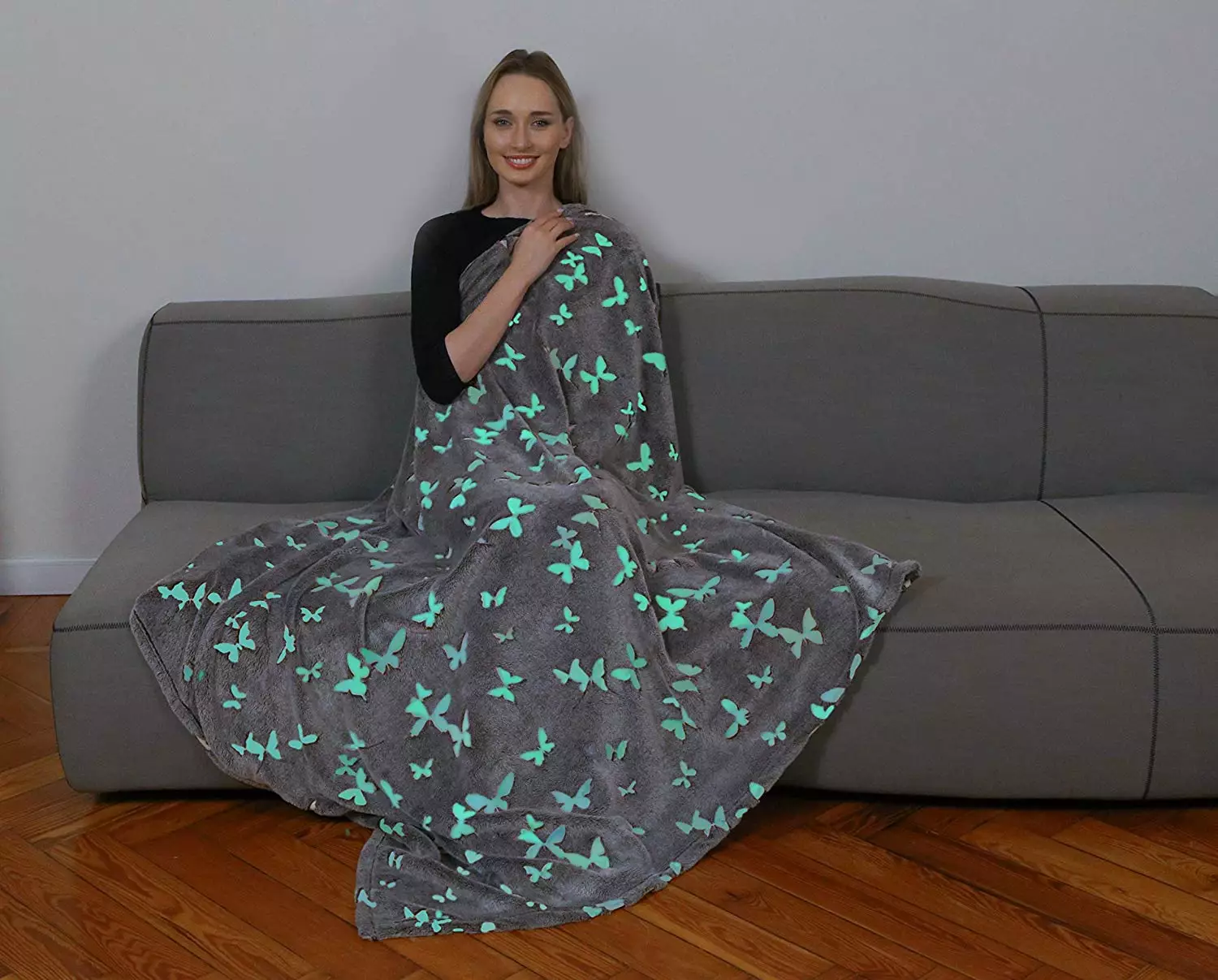 If you or your child is more of a butterfly person, this sweet throw also glows in the dark and costs £20.28. (