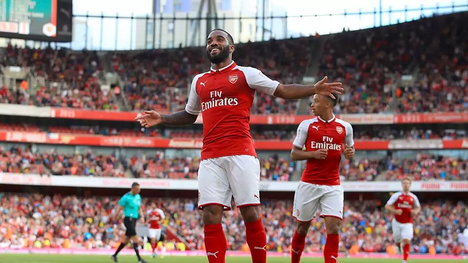WATCH: Alexandre Lacazette Scores His First Goal At The Emirates