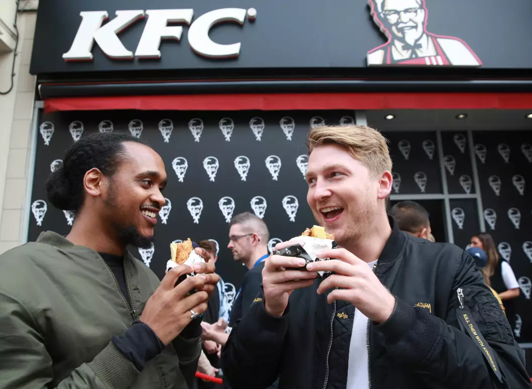 Two chaps enjoying the Double Down back in 2017.