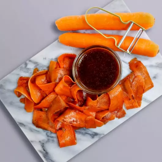 The fish-free alternative is made entirely of carrots (