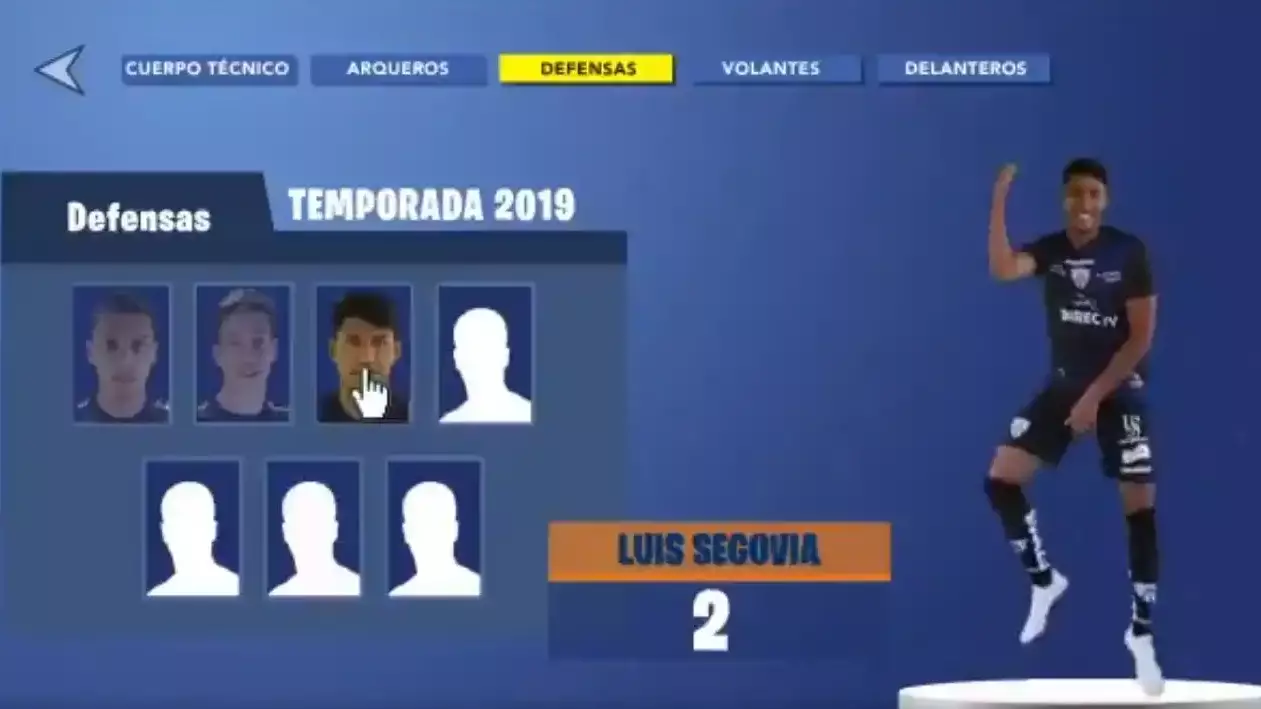 Ecuadorian Football Team Announce This Season's Squad In Fortnite Style