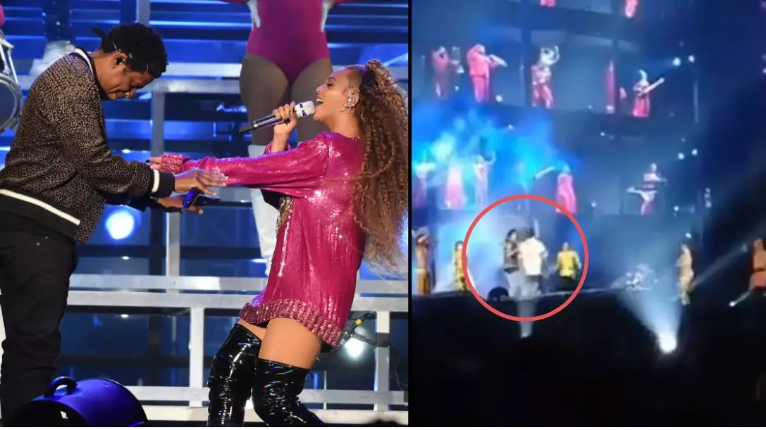 Man Storms Stage Towards Beyoncé And Jay-Z, Gets Floored By Dancers
