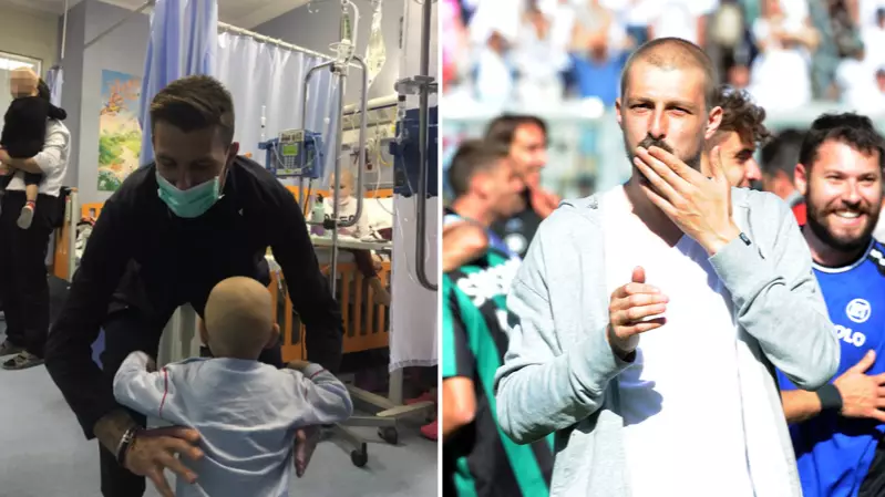 Italy Defender Francesco Acerbi Went Above And Beyond To Spend Time With Children At Hospital