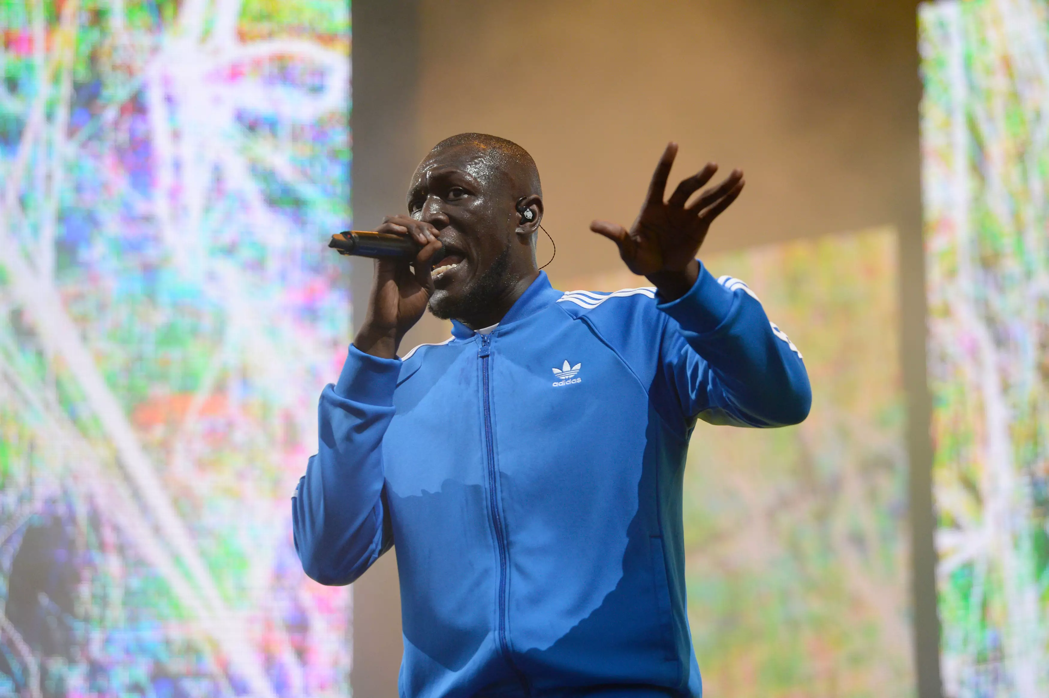 Stormzy in action.