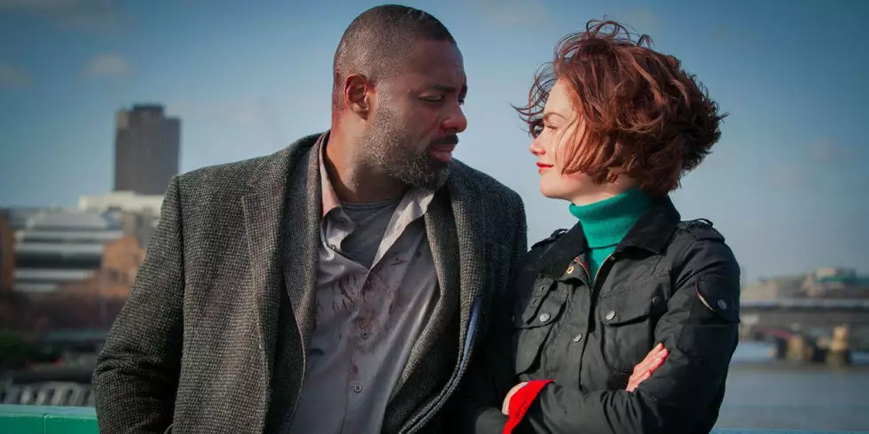 Idris Elba and Ruth Wilson in 'Luther'.