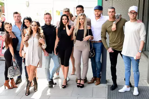 The Geordie Shore gang hanging out.