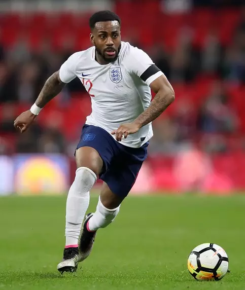 Danny Rose in action for England.
