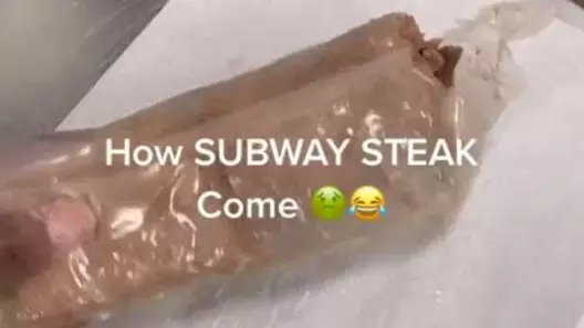 Subway Worker Shows What The Meat Looks Like Before It's Served