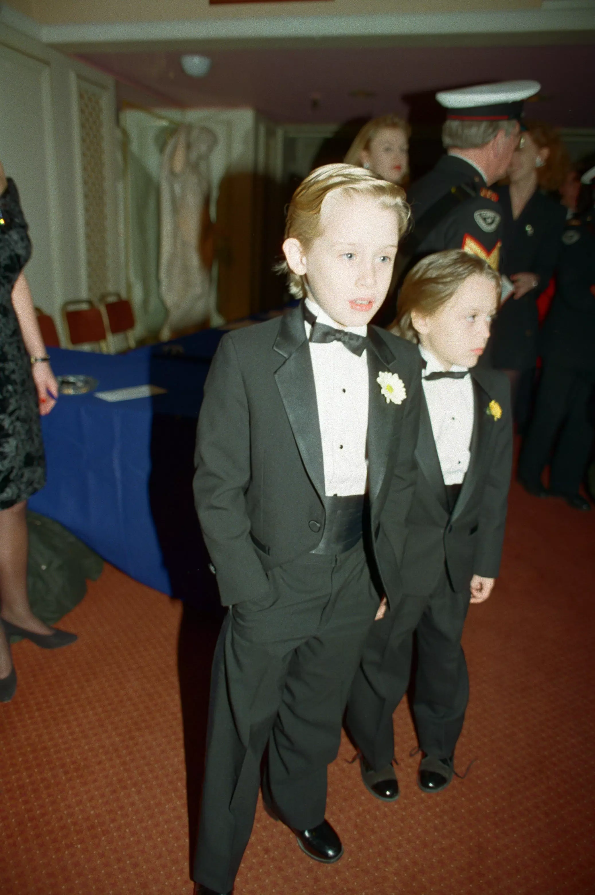 Macaulay Culkin and younger brother Kieran in 1991.