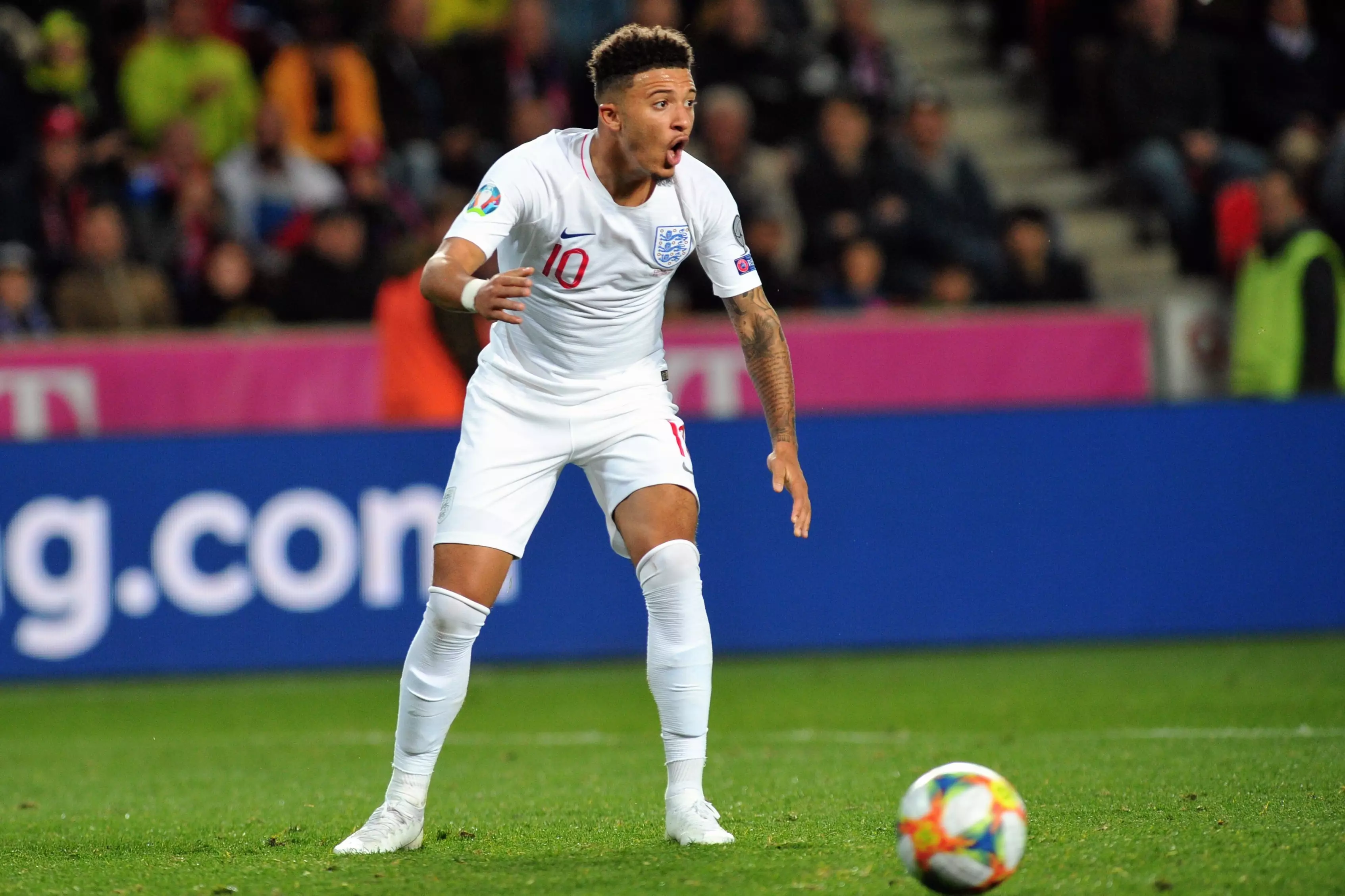 Jadon Sancho was with the England team this week for their games against Czech Republic and Bulgaria