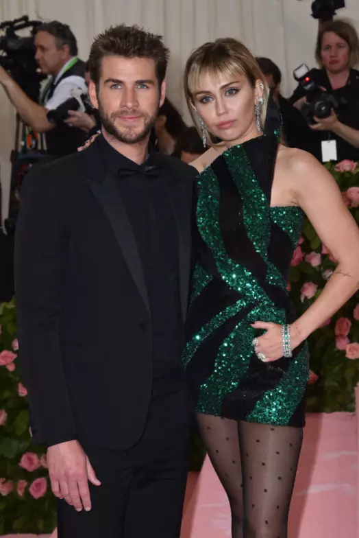 Cyrus with ex-husband Liam Hemsworth.
