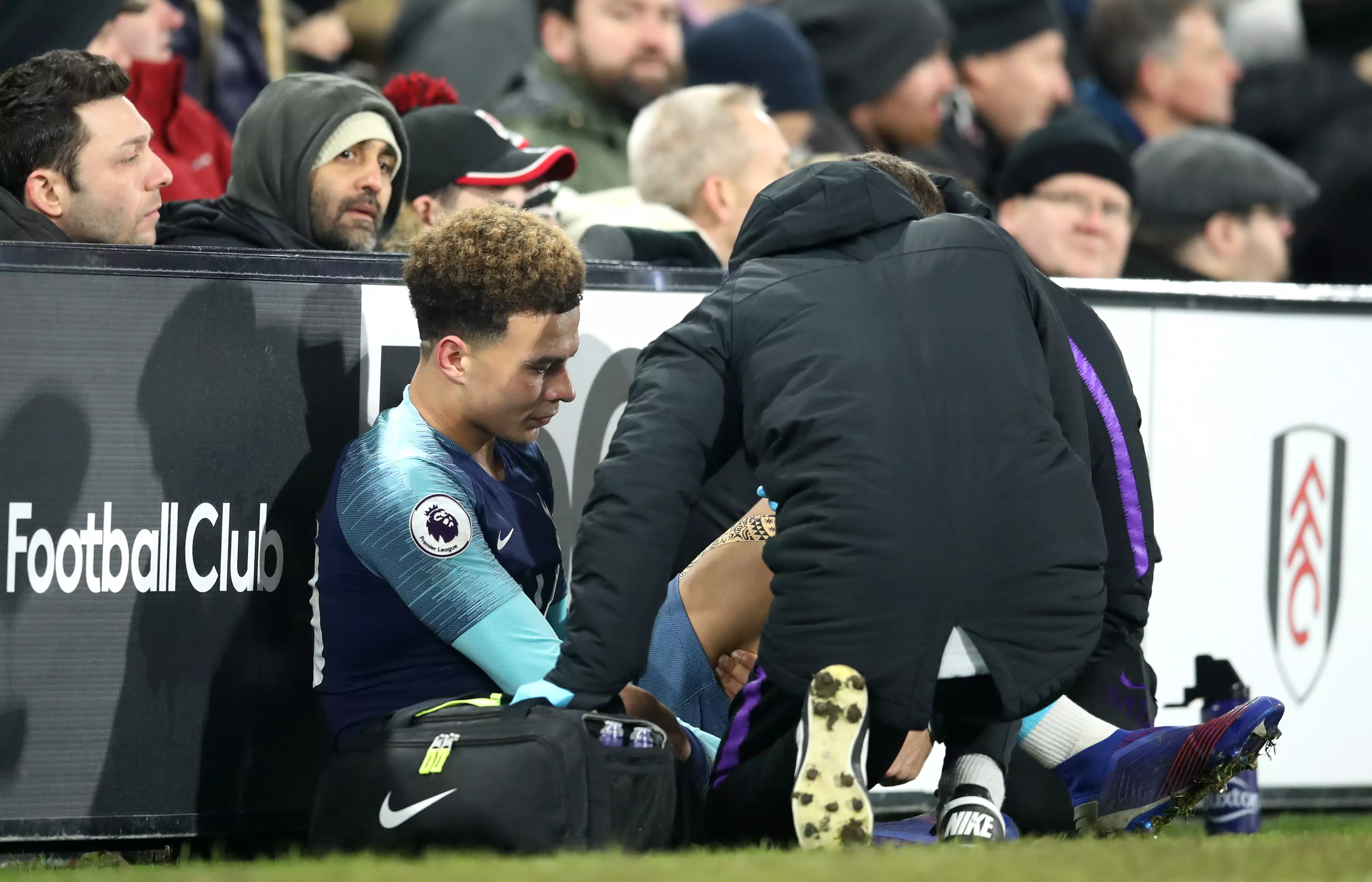 Dele Alli's injury brought the introduction of NKoudou. Image: PA Images