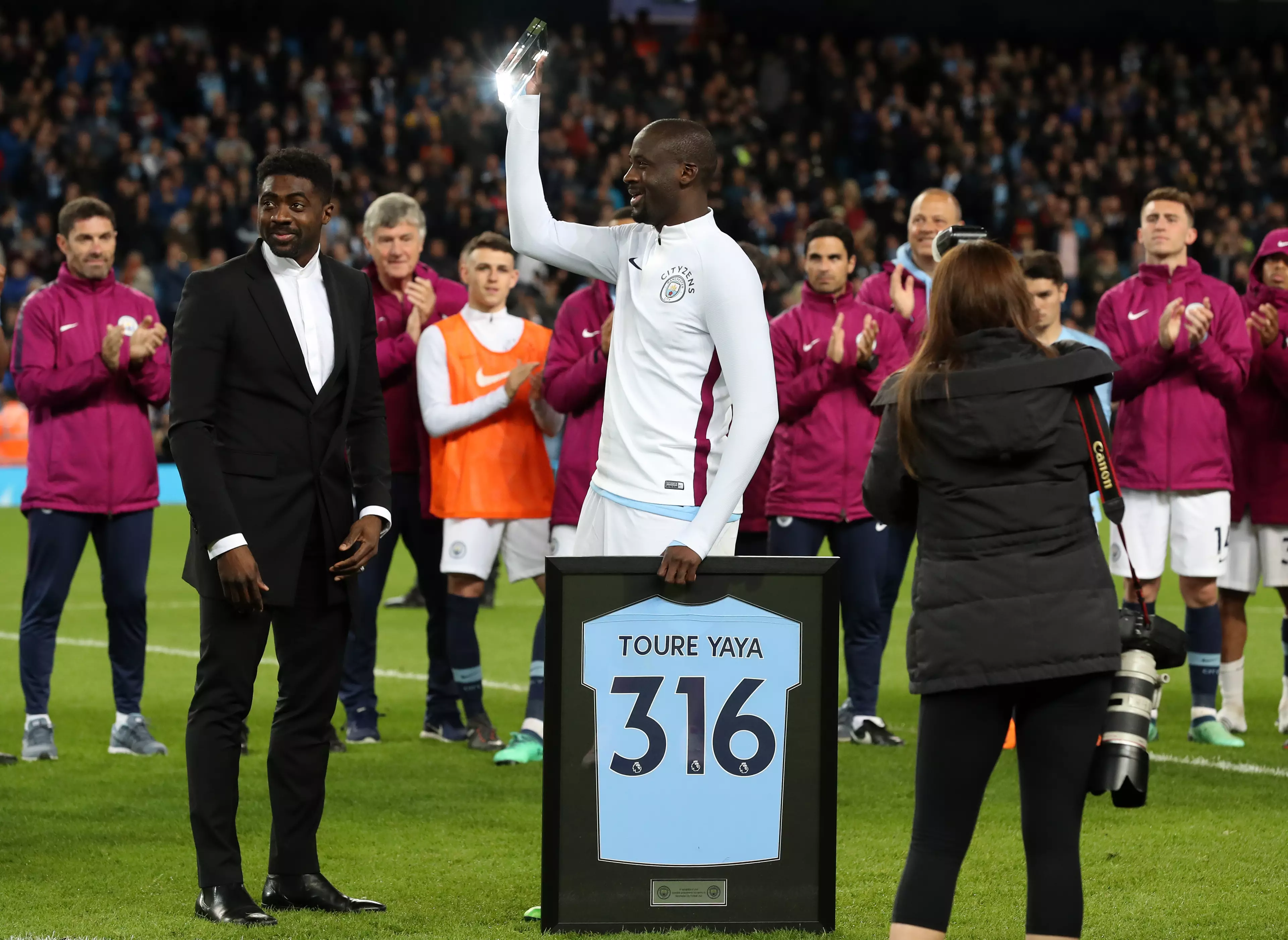 Toure left City at the end of last season. Image: PA Images