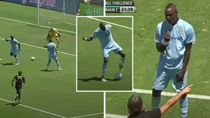 10 Years Ago Today Mario Balotelli Tried A Flick In Pre-Season And Roberto Mancini Lost It