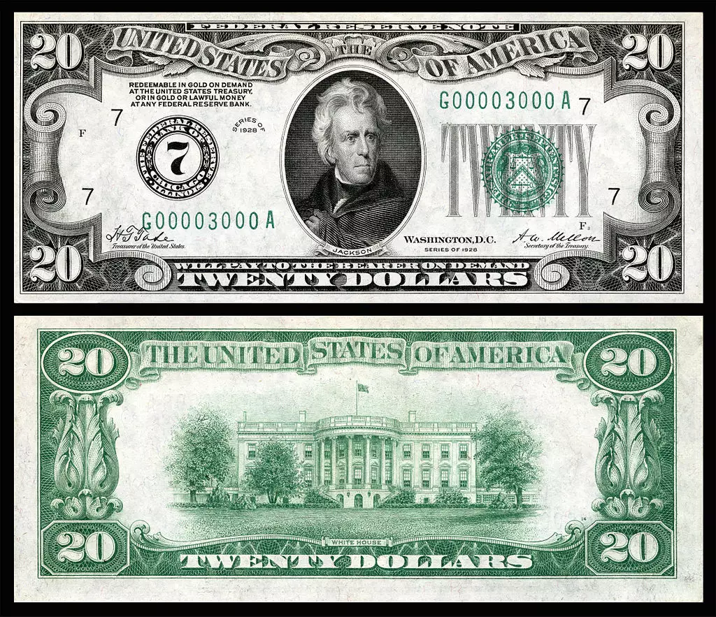 $20 US Dollar Bill