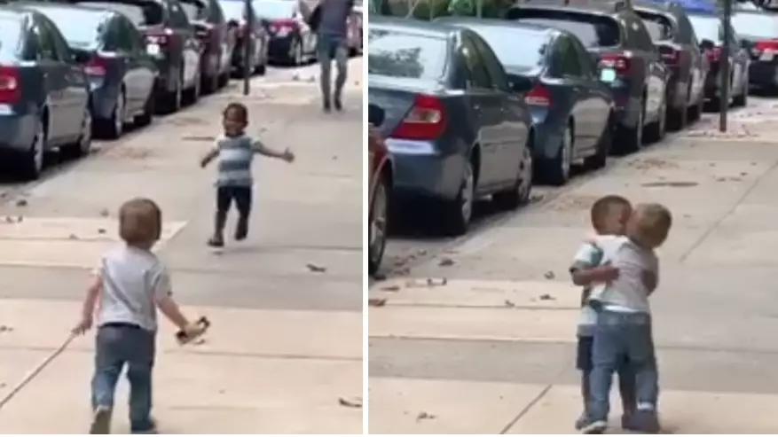 Little Boys Gleefully Reunited After Two Days Apart And It's The Purest Thing Ever