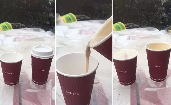 Disgruntled Customer's Video Goes Viral As He Claims Costa Are Conning Us Out Of Coffee