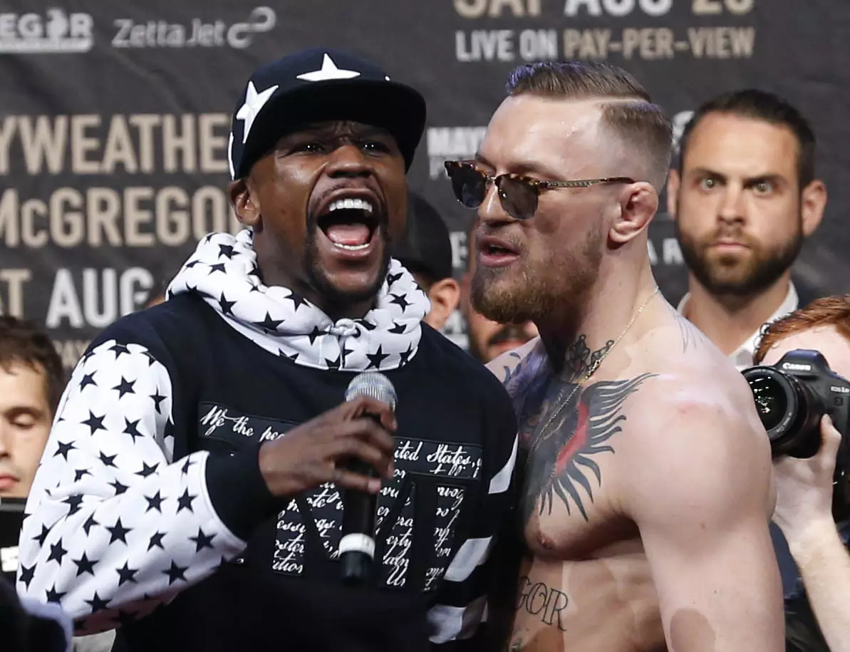The build up to Mayweather vs McGregor was entertaining. Image: PA Images