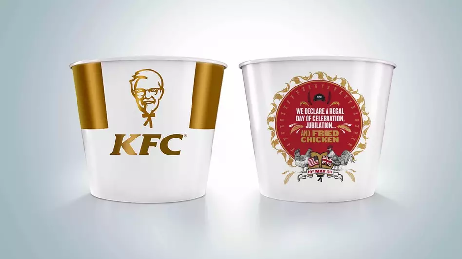 ​KFC Creates Special Royal Wedding-Themed Chicken Bucket For Harry And Meghan
