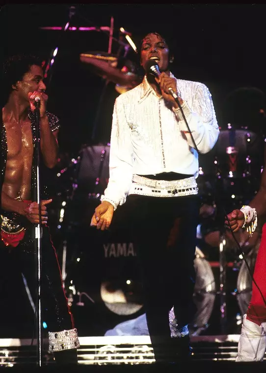 Jackson performing live in 1984.