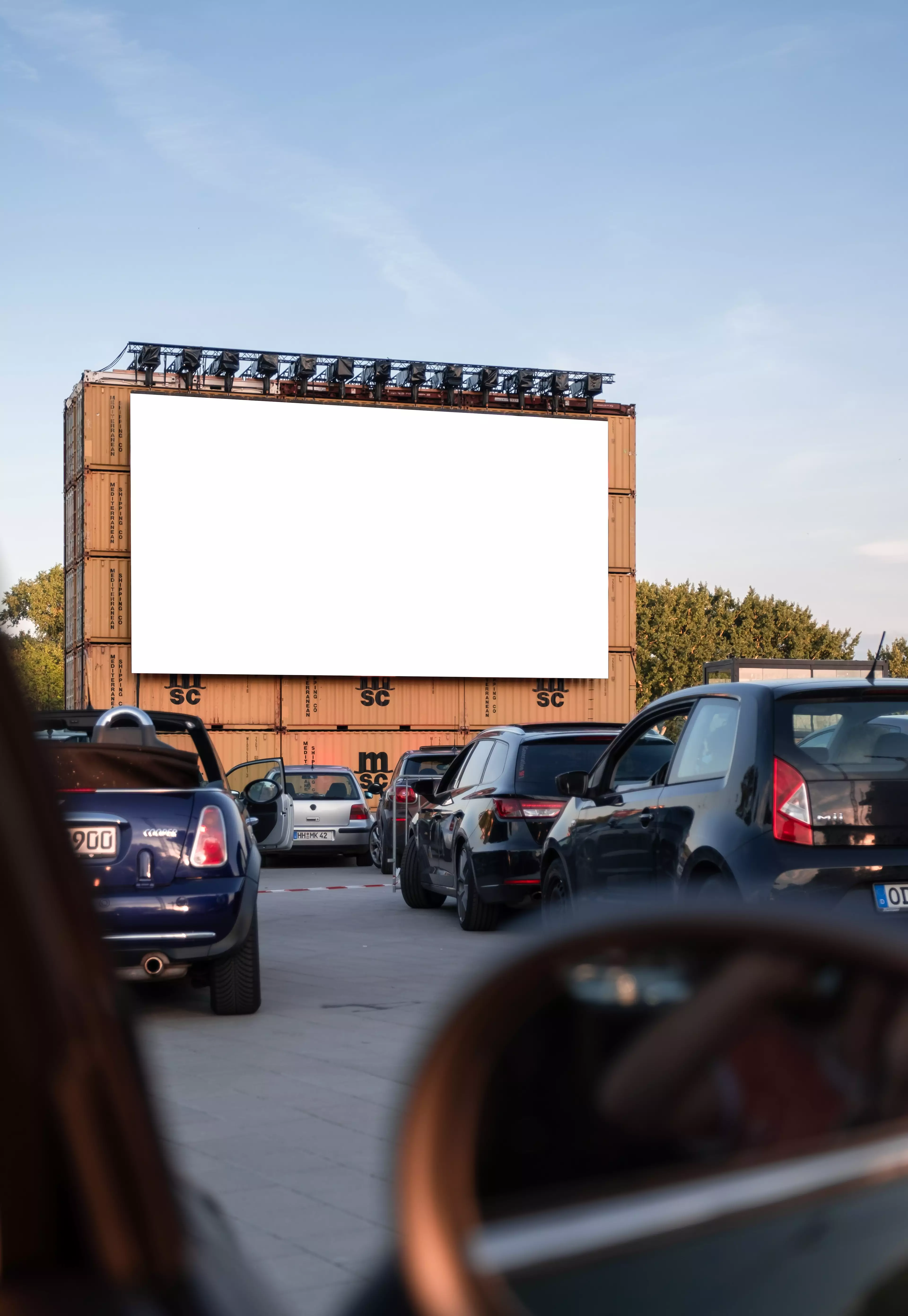 It's a drive-in event, so you'll need a vehicle (