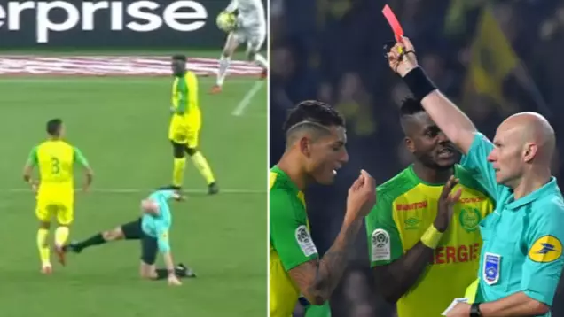 Ligue One Referee Receives His Punishment For Kicking Out At Nantes Player