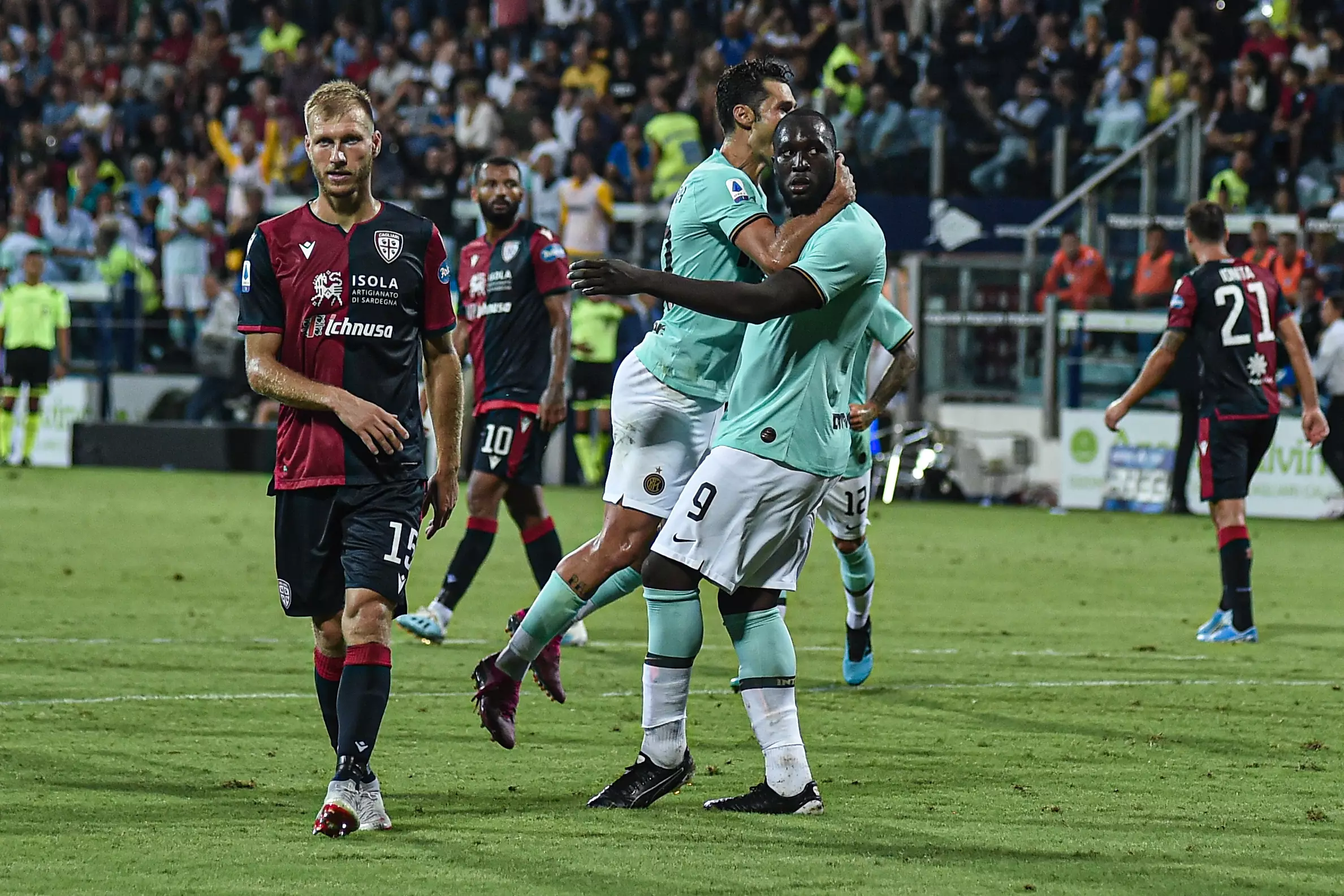 Lukaku was abused by Cagliari fans earlier this year. (Image