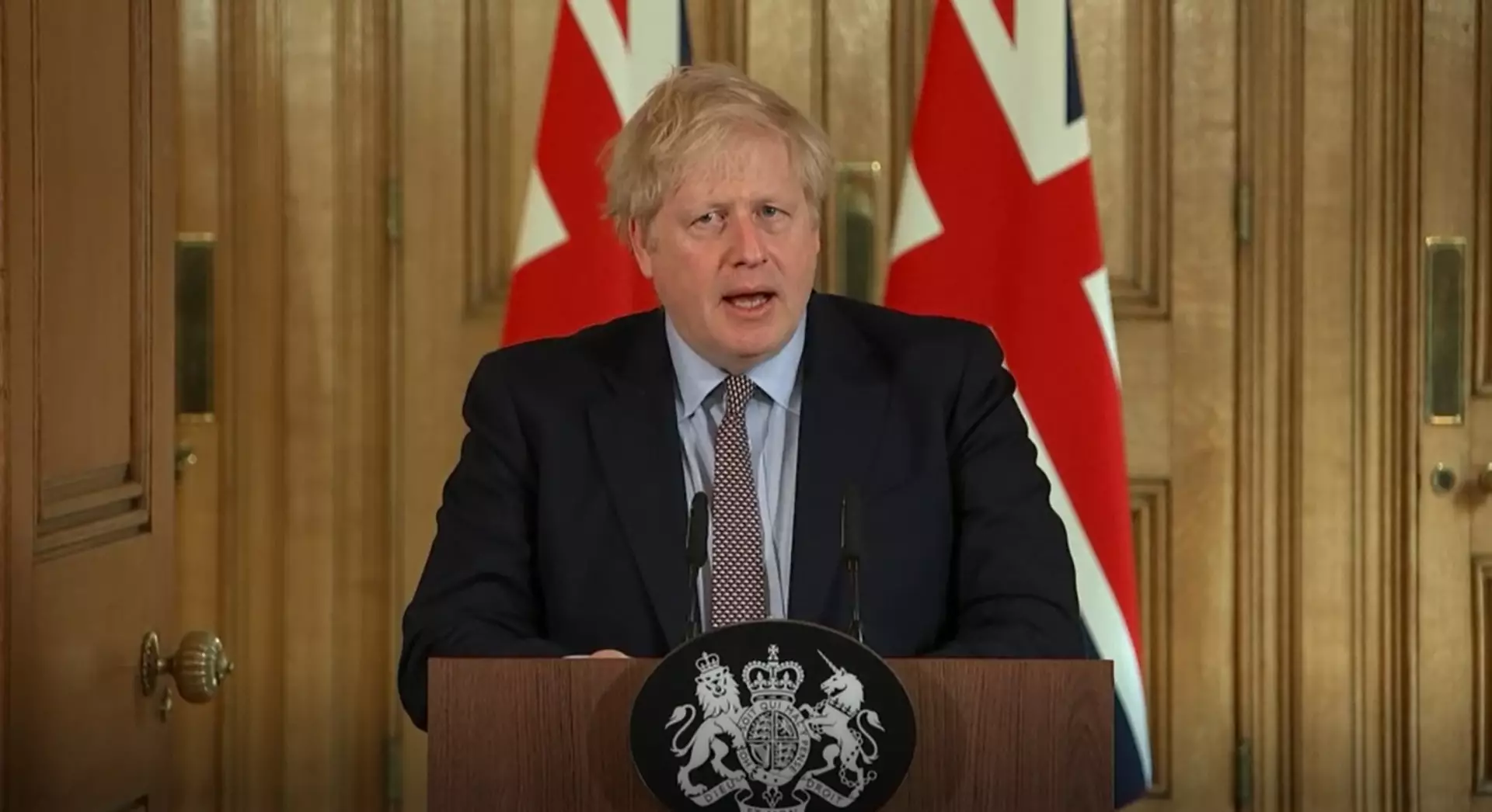 Boris Johnson urged people to stay at home (