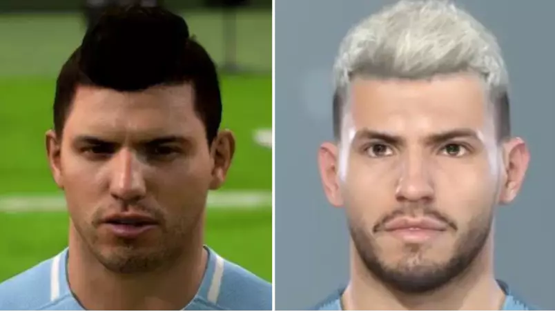 Sergio Aguero's Updated PES 2019 Face Blows FIFA's Out Of The Water