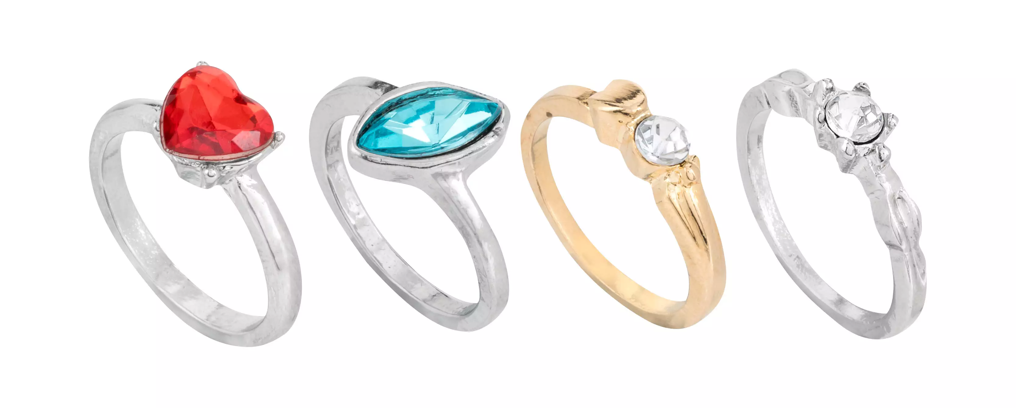 The Valentine's rings come in a range of styles.