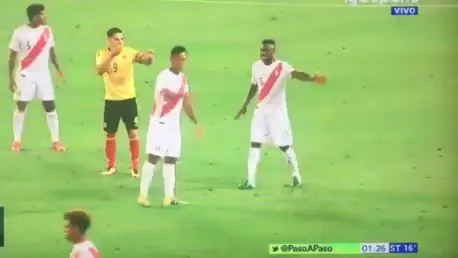 People Are Questioning Falcao's Conversations With Peru Players Last Night