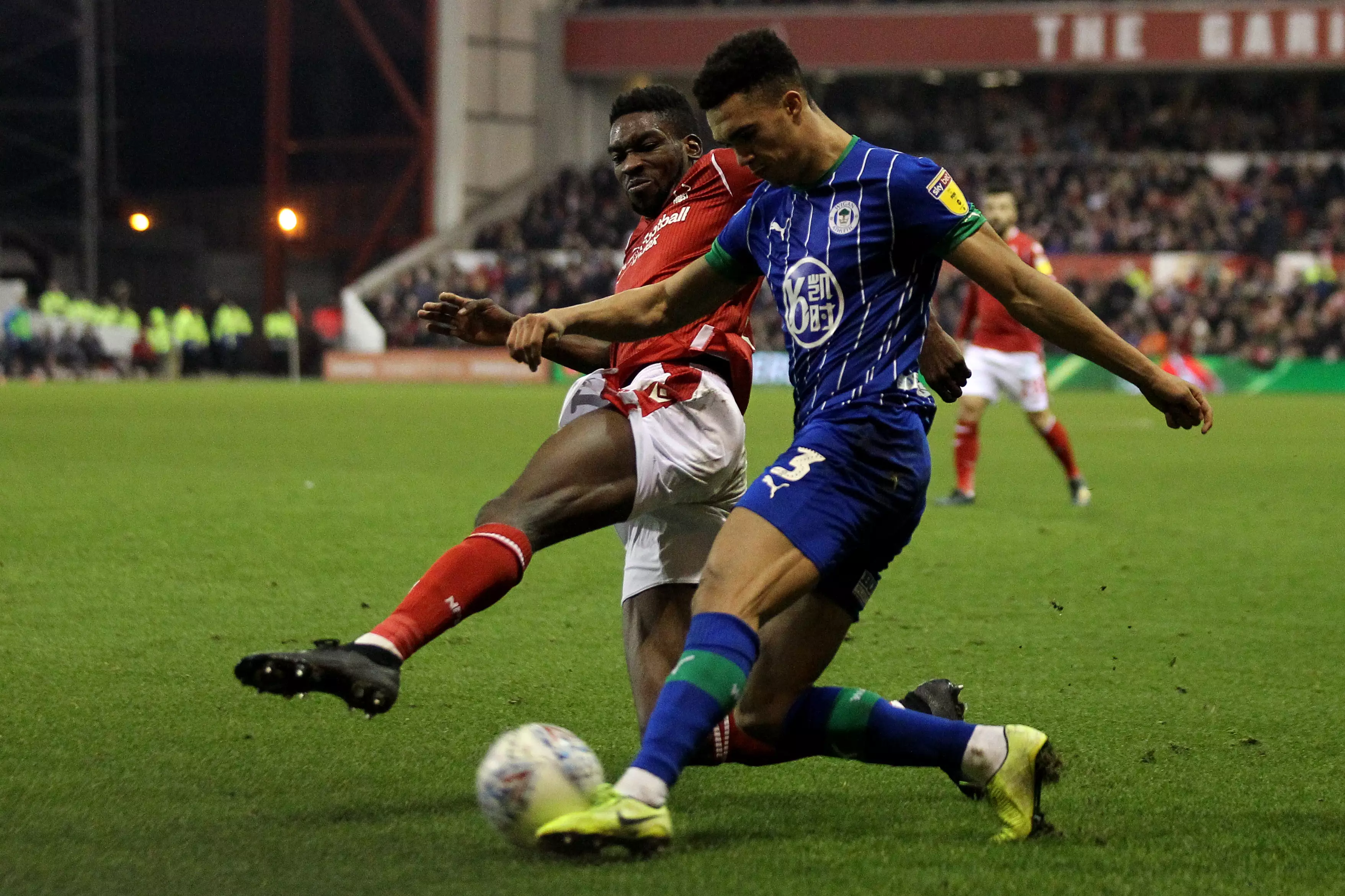 Robinson playing against Nottingham Forest in December. Image: PA Images