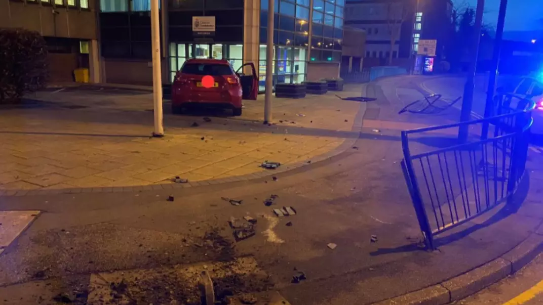 Drunk Driver 'Hands Themselves In' By Crashing Outside Police Station