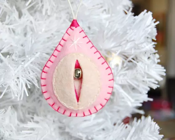 You can now buy vagina ornaments to cover your Christmas tree in. (