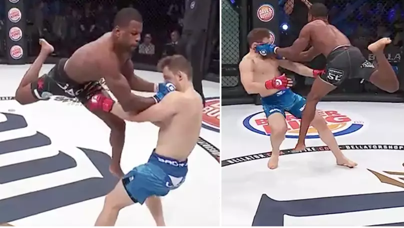 Tywan Claxton Produces The Most Insane Flying Knee That Completely KO'd Opponent