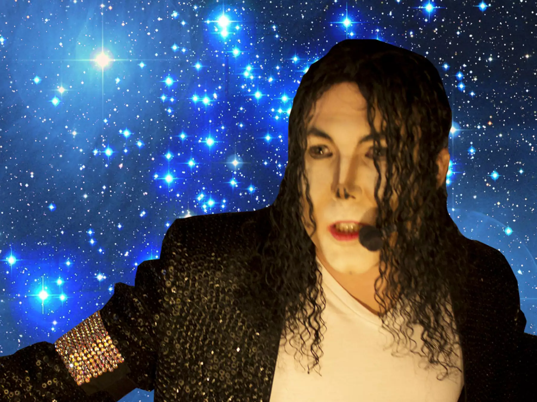 Cook as Michael Jackson.