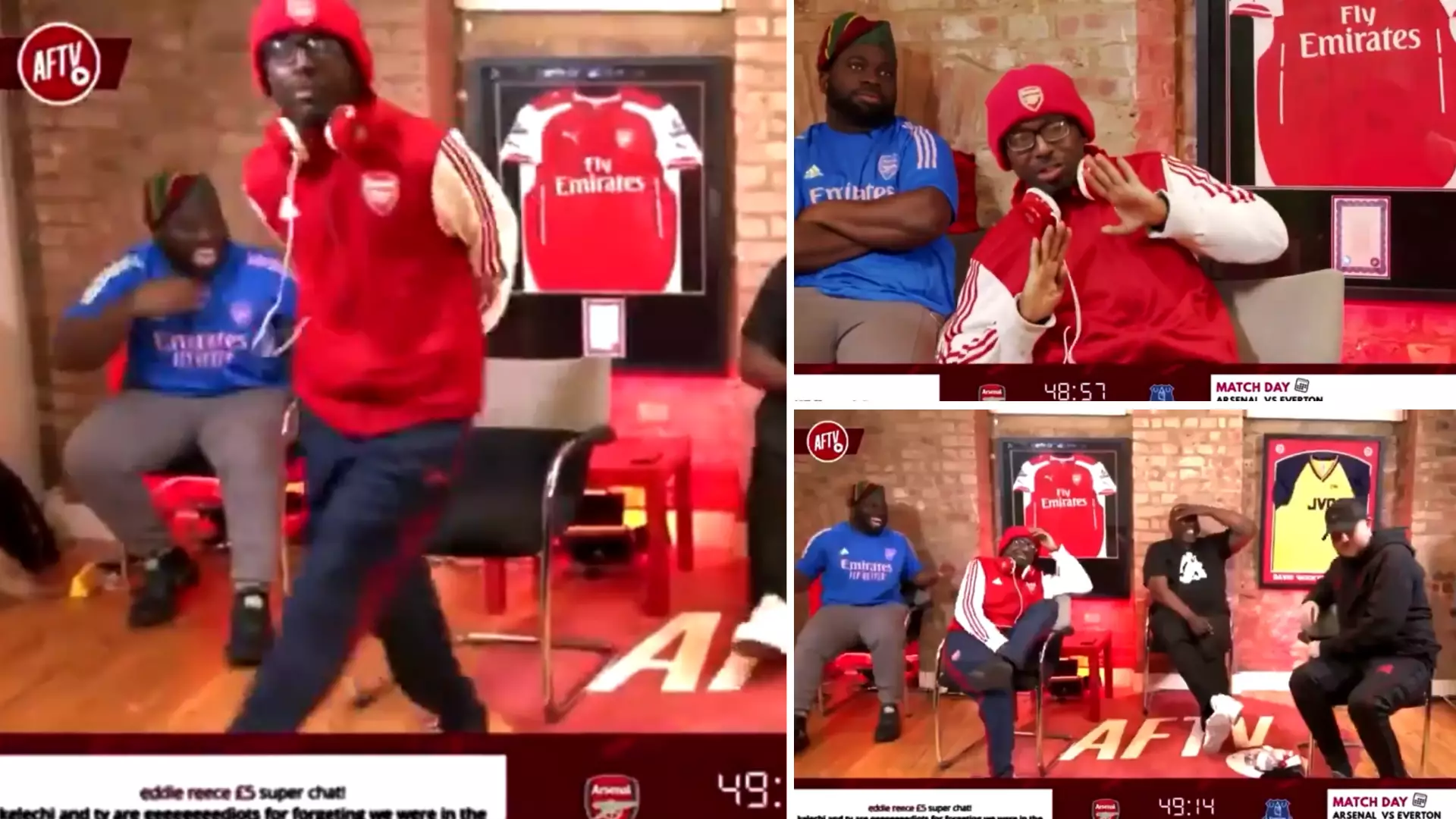 AFTV Peaked During Arsenal Vs Everton When TY Destroyed DT And Started Dancing