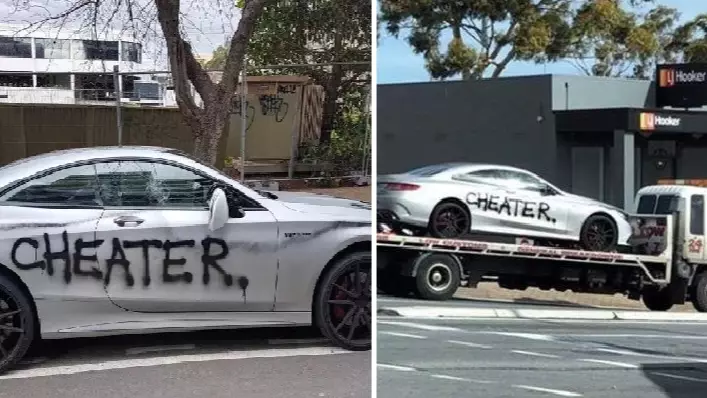Furious Woman Spray Paints ‘Cheater’ Across Ex-Lover's £130K Mercedes  