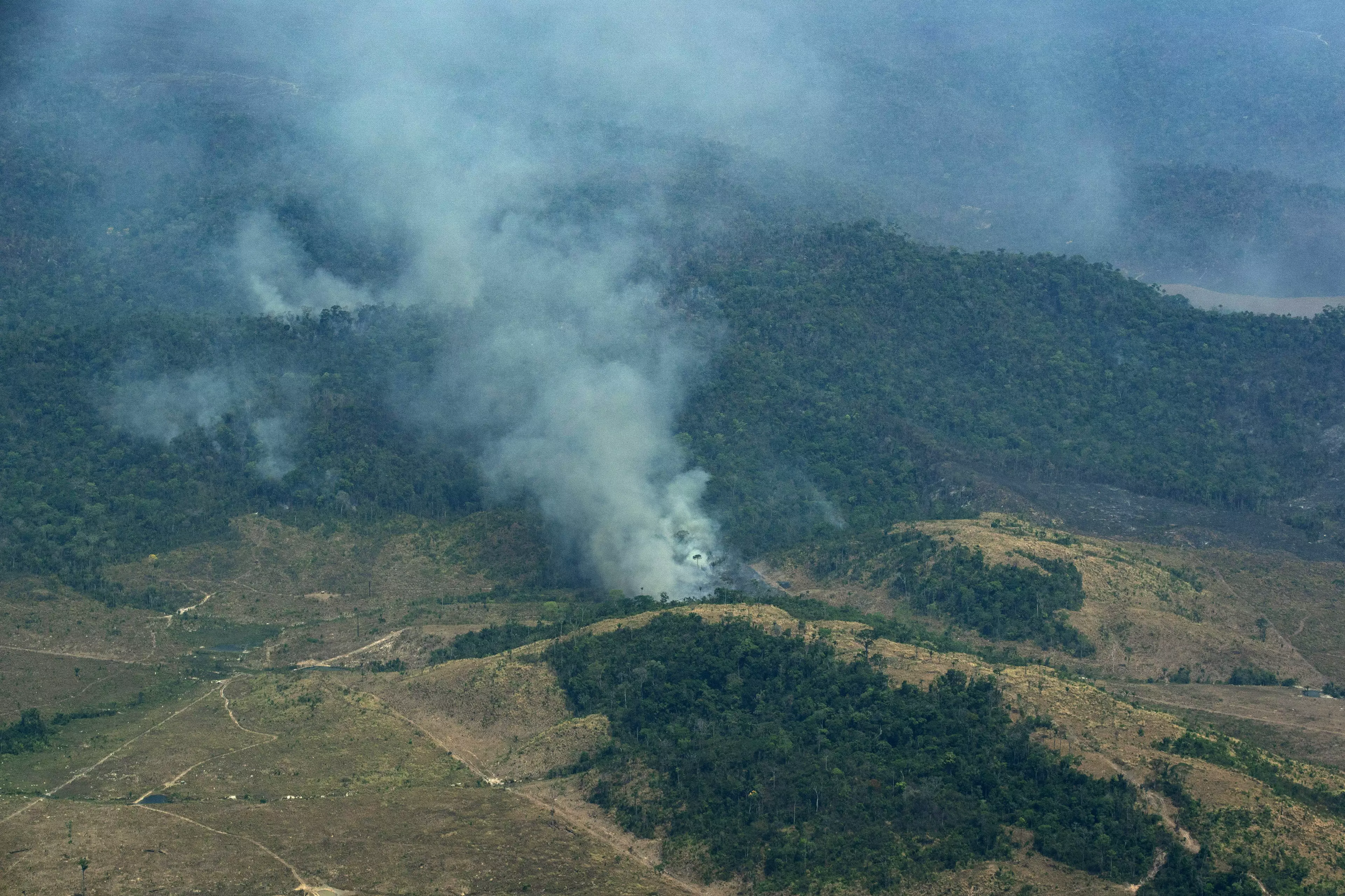 The fires pose a huge threat to the forest's indigenous people.