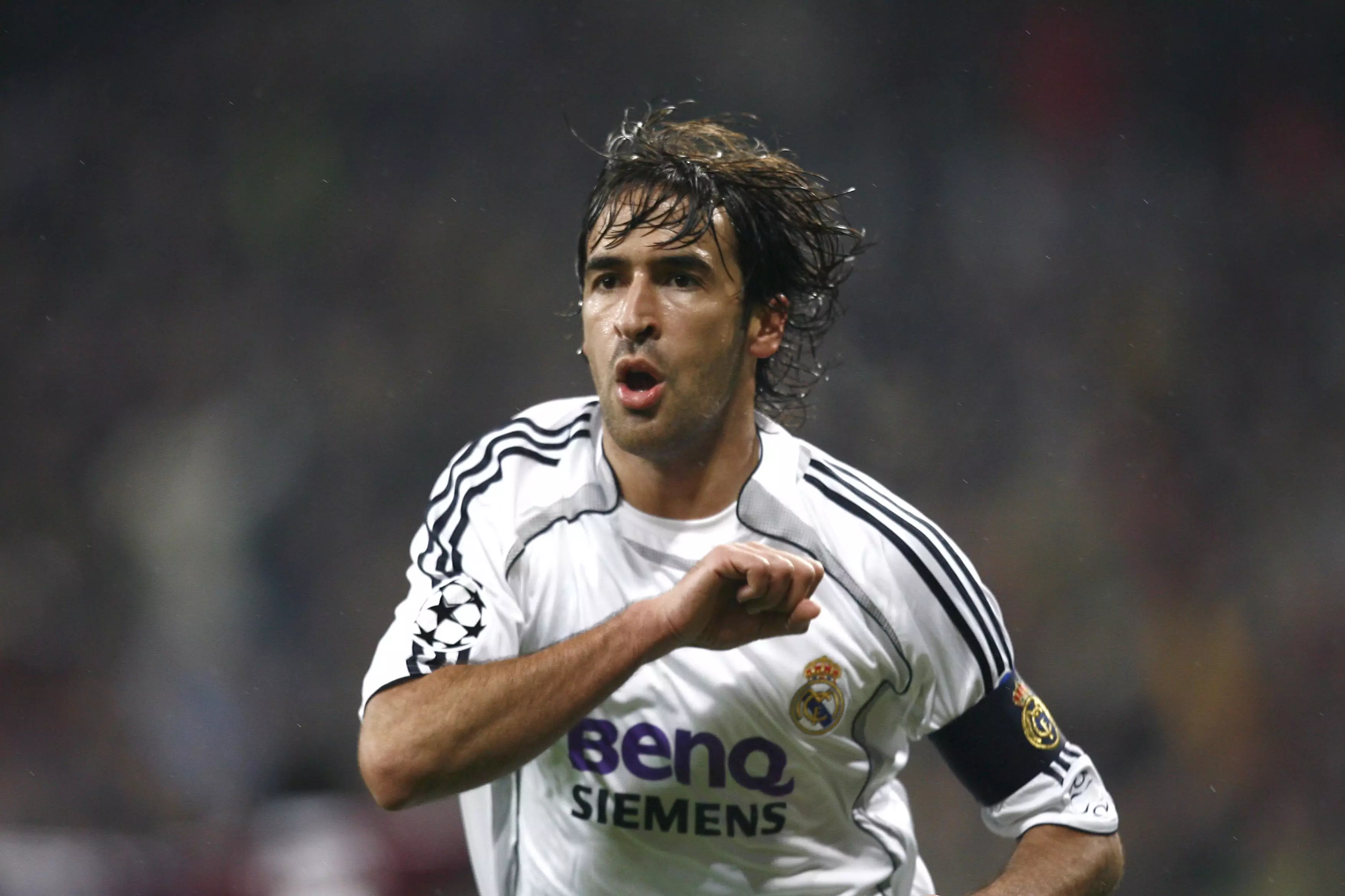Raul became a Real Madrid regular in the 90s. Image: PA Images