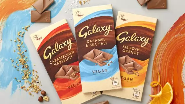 Mars has also launched vegan Galaxy bars.